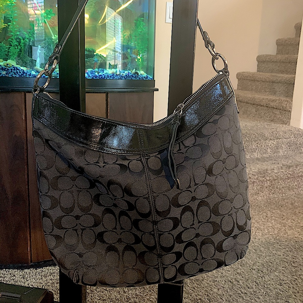 Coach signature shoulder bag